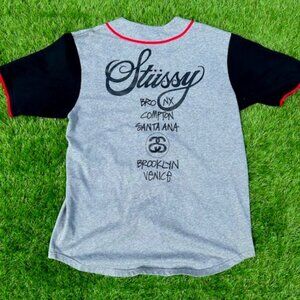 Mens Stussy Baseball Jersey